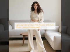 Lightweight Blend Fabric 75% Polyester 25% Nylon 193gsm Outdoor Clothing Fabric