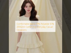 Comfortable Blend 39% Polyester 61% 200GSM Cotton For Everyday Casual Occasions