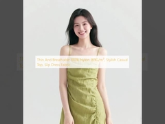 Thin And Breathable 100% Nylon 169G/m², Stylish Casual Top, Slip Dress Fabric