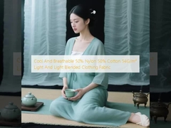 Cool And Breathable 50% Nylon 50% Cotton 54G/m² Light And Light Blended Clothing Fabric