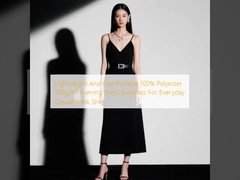 Lightweight And Comfortable 100% Polyester 105g/m² Evening Dress Sundress For Everyday Casual Work Shirt