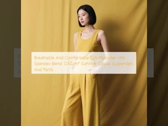 Breathable And Comfortable 86% Polyester 14% Spandex Blend 125G/m² Summer Casual Suspenders And Pants