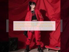 Blended Fabric 30% Nylon 70% Cotton 51G/M² Soft Warm Jacket For Everyday Casual Fall And Winter Clothing