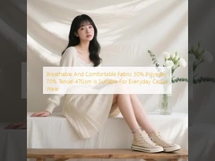 Breathable And Comfortable Fabric 30% Polyester 70% Tencel 47Gsm Is Suitable For Everyday Casual Wear