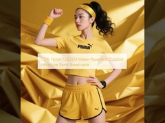  100% Nylon 138GSM Water-Repellent Outdoor Athleisure Pants Breathable