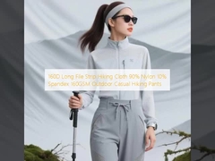 160D Long File Strip Hiking Cloth 90% Nylon 10% Spandex 160GSM Outdoor Casual Hiking Pants