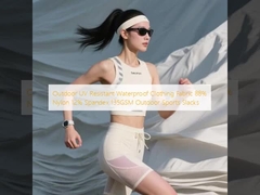 Outdoor UV Resistant Waterproof Clothing Fabric 88% Nylon 12% Spandex 135GSM Outdoor Sports Slacks