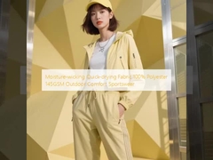  Moisture-wicking Quick-drying Fabric 100% Polyester 145GSM Outdoor Comfort Sportswear