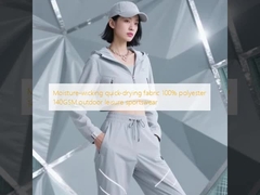 Moisture-wicking quick-drying fabric 100% polyester 140GSM outdoor leisure sportswear