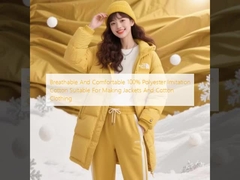 Breathable And Comfortable 100% Polyester Imitation Cotton Suitable For Making Jackets And Cotton Clothing