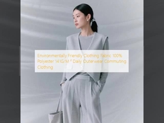 Environmentally Friendly Clothing Fabric 100% Polyester 141G/M ² Daily Outerwear Commuting Clothing