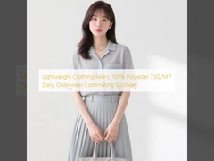 Lightweight Clothing Fabric 100% Polyester 73G/M ² Daily Outerwear Commuting Clothing