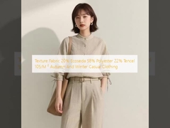 Texture Fabric 20% Ecoseda 58% Polyester 22% Tencel 105/M ² Autumn And Winter Casual Clothing