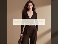 Casual Loose Fabric 85% Polyester 15% Copper Ammonia 114G/M ² Suit Pants