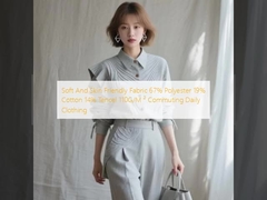 Soft And Skin Friendly Fabric 67% Polyester 19% Cotton 14% Tencel 110G/M ² Commuting Daily Clothing