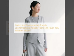 Cotton And Environmentally Friendly Low-temperature Polyester Fabric 54% Rayon 46% Polyester 119G/M ²