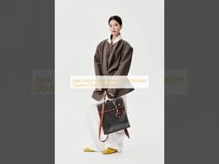 New Autumn And Winter Color Blocked Double Collar Suit Jacket